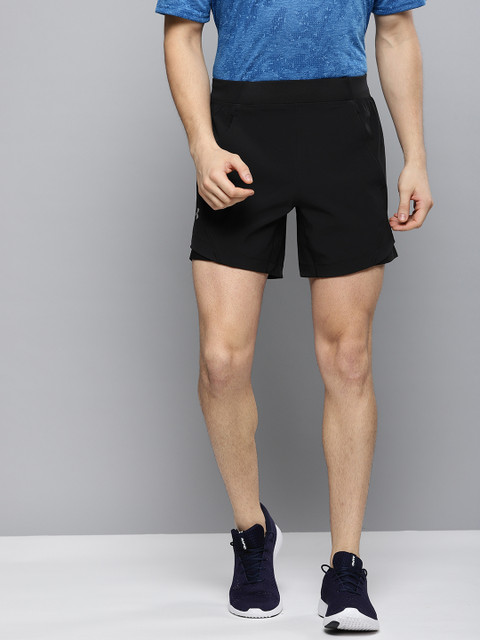 

UNDER ARMOUR Men Black Speedpocket Linerless 6" Running Shorts