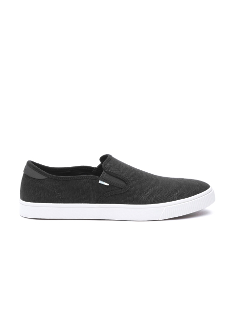 

TOMS Men Black Slip-Ons