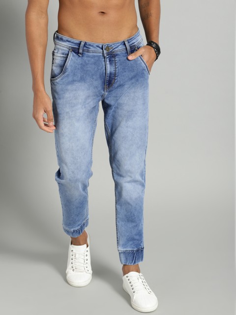 

Roadster Men Blue Jogger Mid-Rise Clean Look Stretchable Jeans