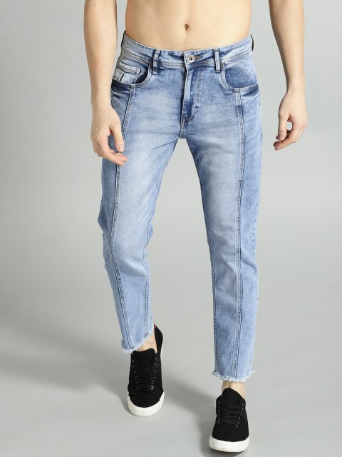 

Roadster Men Blue Regular Fit Mid-Rise Clean Look Acid Wash Stretchable Jeans