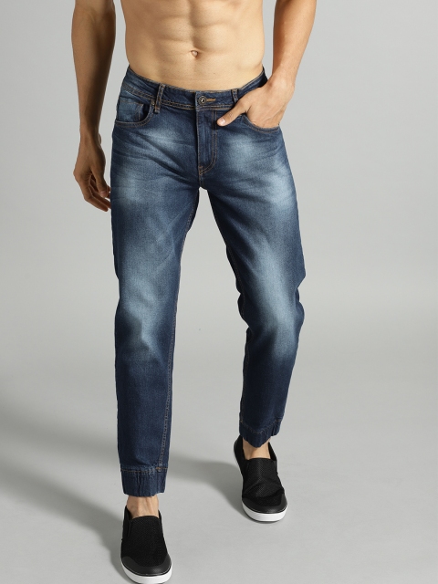 

Roadster Men Navy Blue Mid-Rise Clean Look Stretchable Joggers