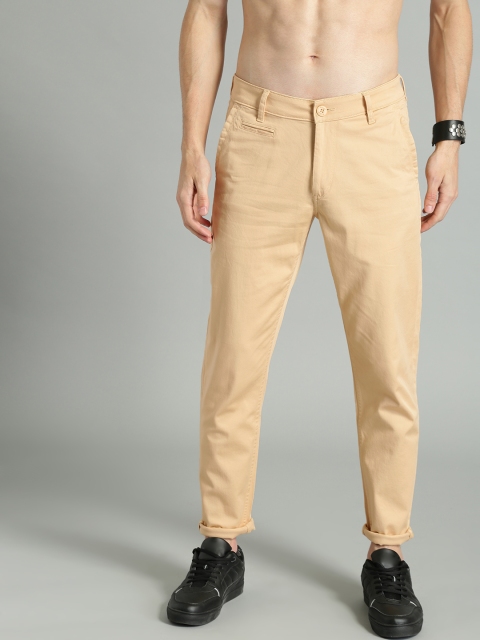 

Roadster Men Beige Regular Fit Solid Chinos