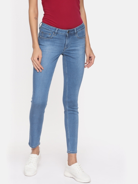 

Lee Women Blue Skinny Jegging Fit Mid-Rise Clean Look Stretchable Jeans