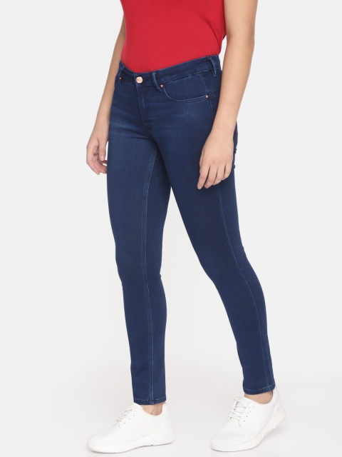 

Lee Women Blue Skinny Fit Mid-Rise Clean Look Stretchable Jeans