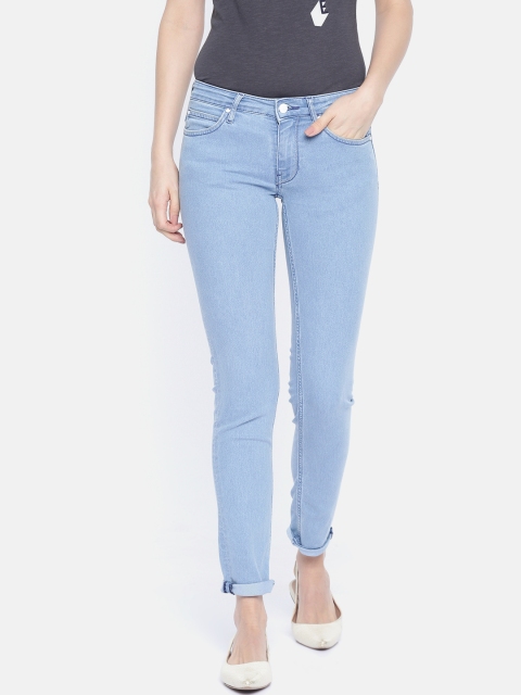 

Lee Women Blue Jenny Slim Fit Mid-Rise Clean Look Stretchable Jeans