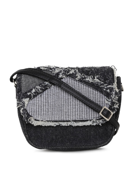 

Baggit Black Textured Sling Bag