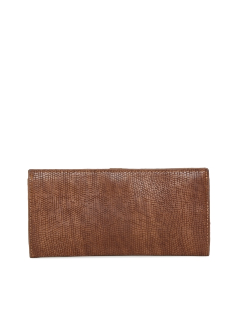 

Baggit Women Brown Textured Two Fold Wallet