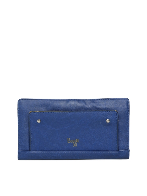 

Baggit Women Blue Solid Two Fold Wallet