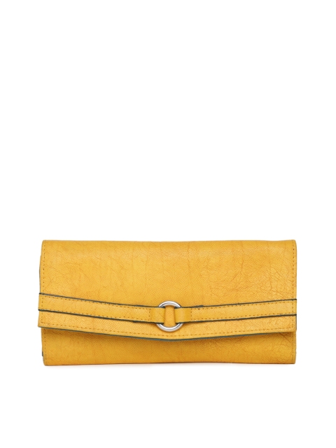 

Baggit Women Yellow Solid Three Fold Wallet