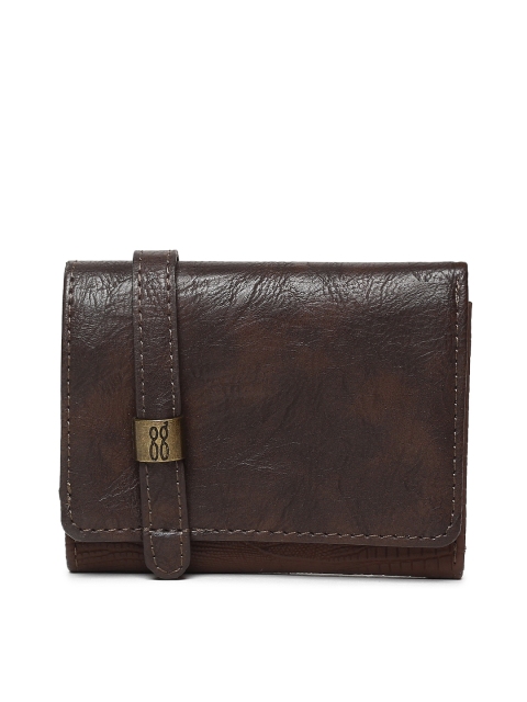 

Baggit Women Brown Solid Three Fold Wallet