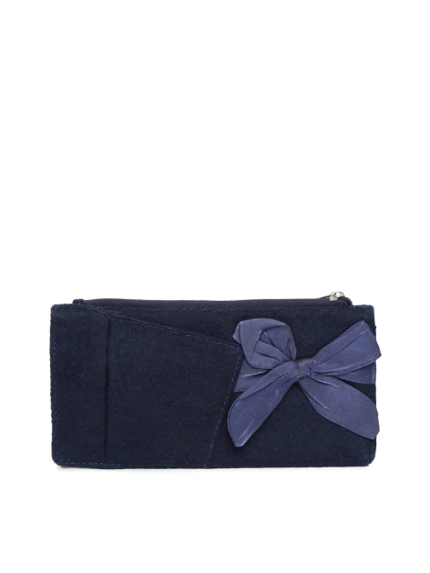 

Baggit Women Navy Blue Solid Two Fold Wallet