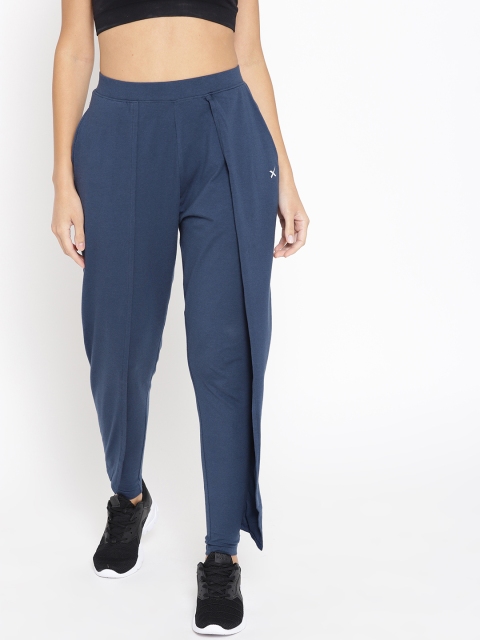 

HRX by Hrithik Roshan Women Navy Blue Solid Track Pants