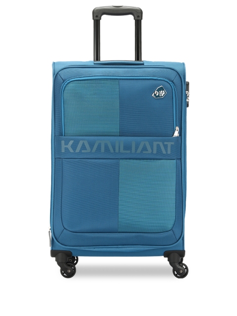 

KAMILIANT Unisex Teal Blue Solid KAM OROMO SP Medium Trolley Bag