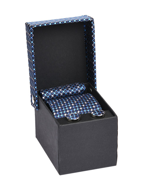 

Tossido Men Blue & Silver-Toned Accessory Gift Set