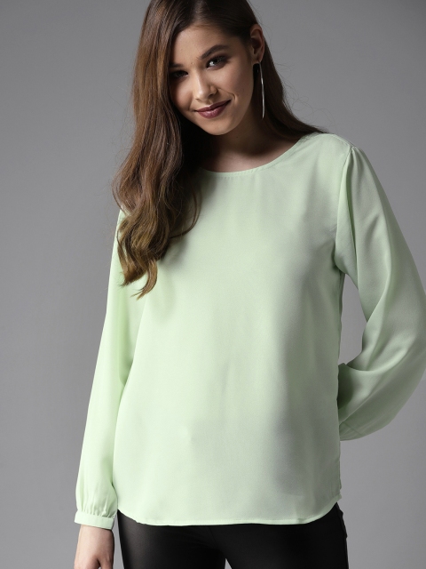 

HERE&NOW Women Green Solid Top