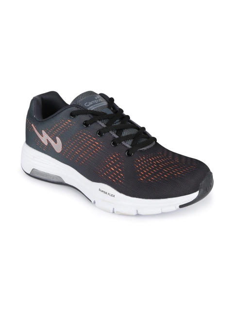

Campus Men Black & Red Running Shoes