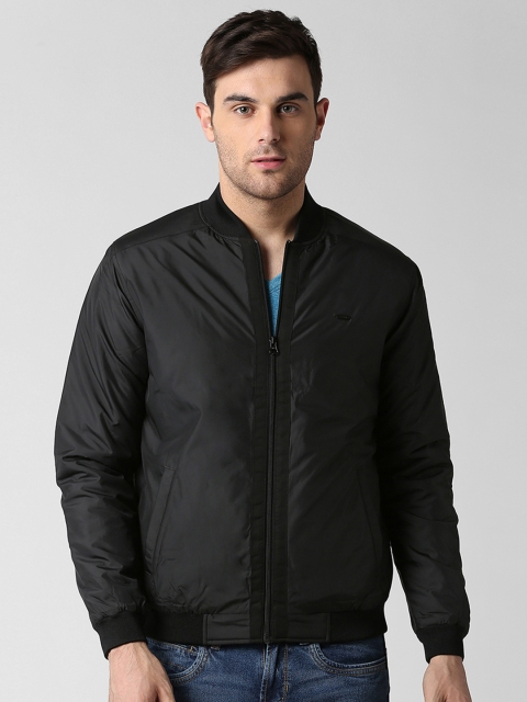 

Peter England Men Charcoal Solid Tailored Jacket