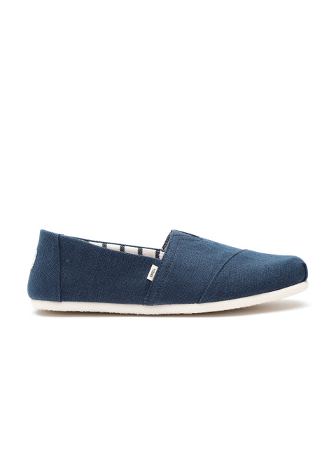 

TOMS Men Teal Blue Slip-On Sneakers