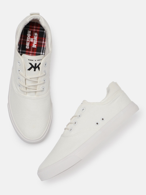

Kook N Keech Men White Sneakers