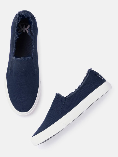 

Kook N Keech Men Navy Blue Slip-On Sneakers