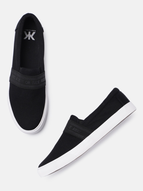 

Kook N Keech Men Black Slip-On Sneakers