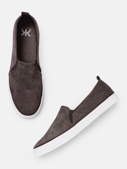 

Kook N Keech Men Brown Slip-On Sneakers