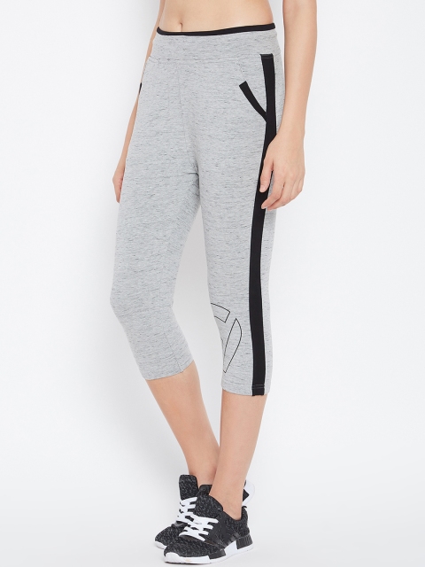 

C9 Women Grey Solid Regular Fit Capris