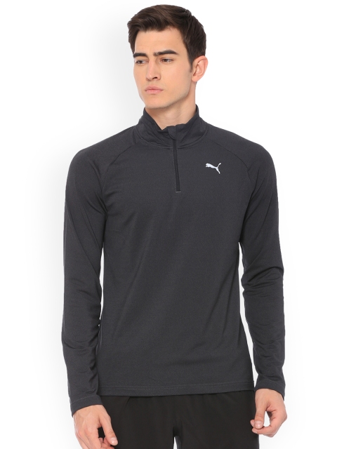 

Puma Grey VK Active Halfzip Heather Sports Tshirt