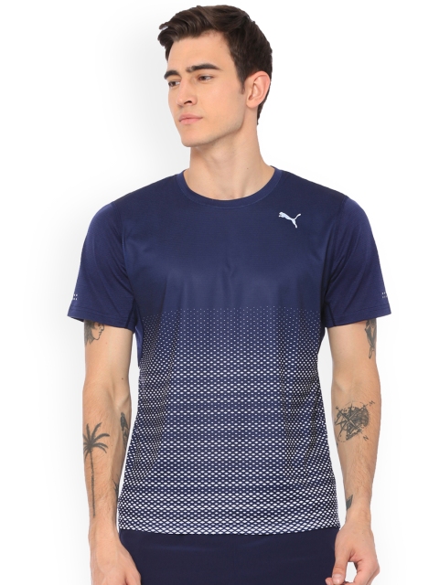 

Puma Blue & White VK Active Tee Peacoat Sports Tshirt