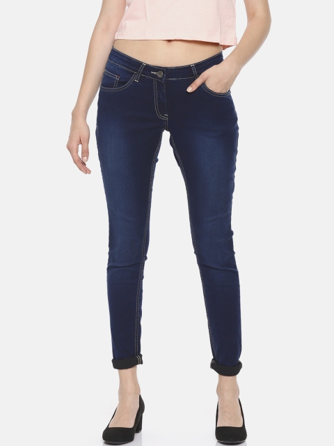 

Park Avenue Women Blue Power Skinny Fit Low-Rise Clean Look Stretchable Jeans