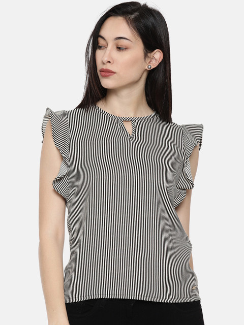 

Park Avenue Women Black Striped Top