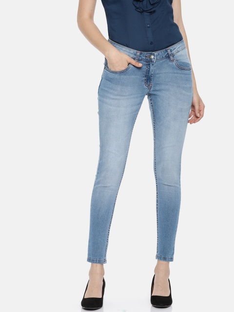 

Park Avenue Women Blue Power Skinny Fit Low-Rise Clean Look Stretchable Jeans
