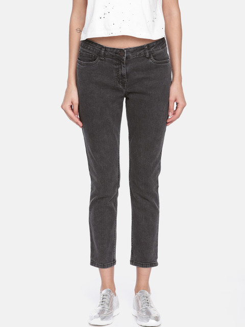 

Park Avenue Women Black Smart Regular Fit Mid-Rise Clean Look Stretchable Jeans
