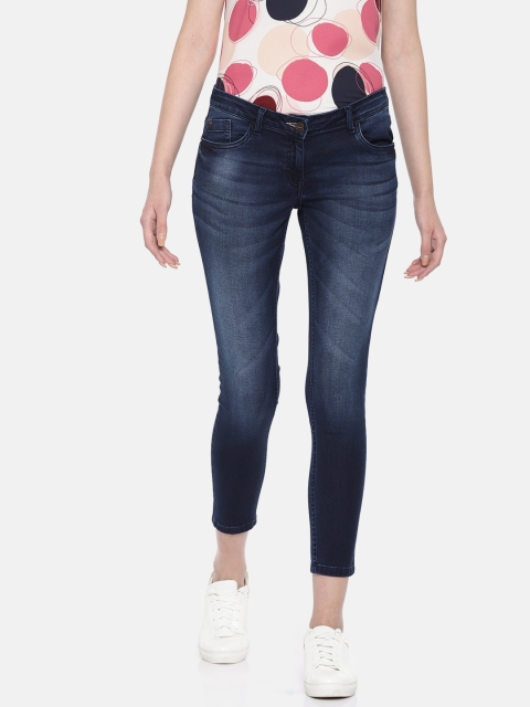 

Park Avenue Woman Blue Skinny Fit Mid-Rise Clean Look Stretchable Jeans