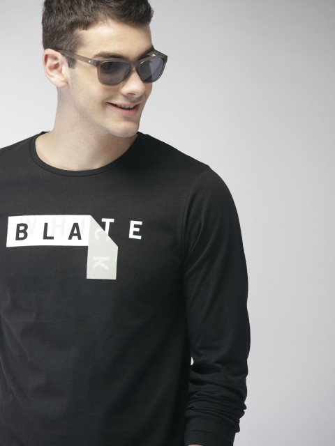 

Mast & Harbour Men Black Printed T-shirt