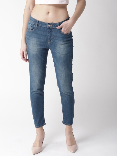 

Flying Machine Women Blue Veronica Skinny Fit Clean Look Stretchable Cropped Jeans