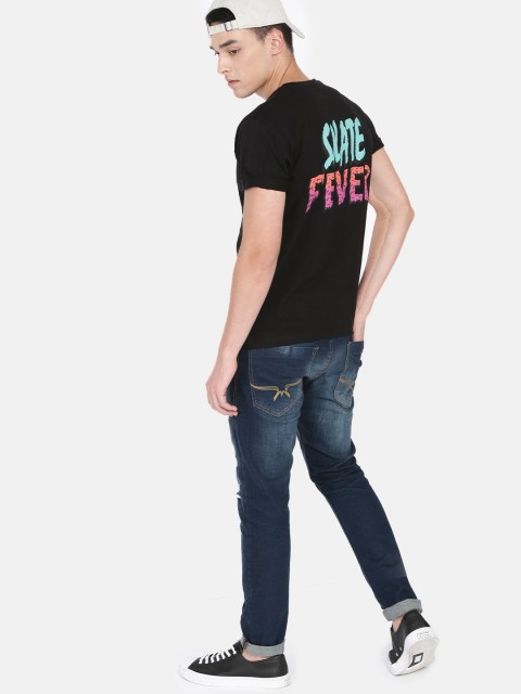 

Kook N Keech Men Black Solid Round Neck T-shirt