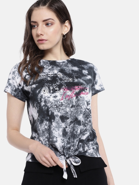 

Kook N Keech Women Grey & Off-White Dyed Top