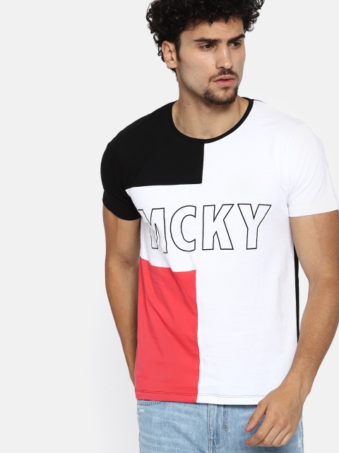 

Kook N Keech Disney Men White Printed Round Neck T-shirt