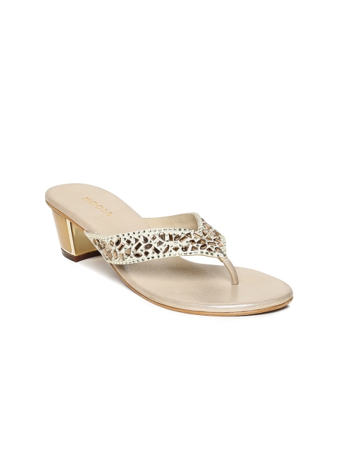 

Rocia Women Gold-Toned Solid Sandals