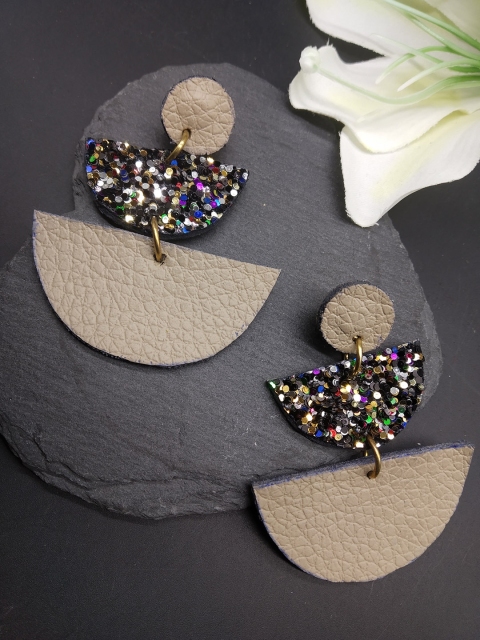 

ToniQ Multi-Coloured Contemporary Drop Earrings