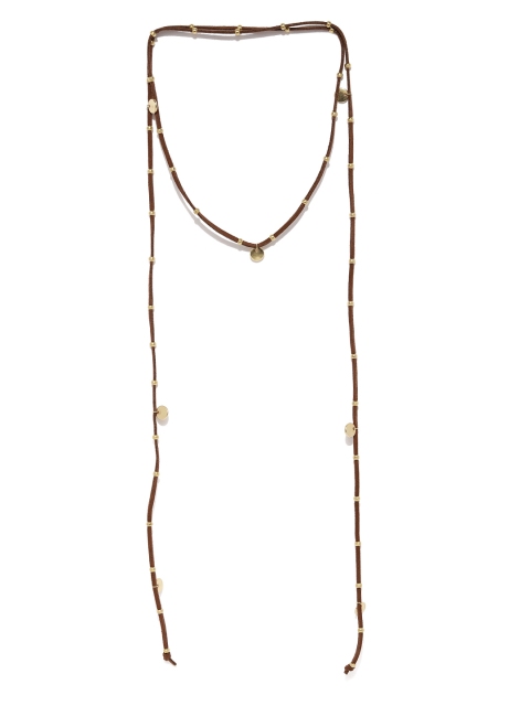 

ToniQ Brown Lariat Necklace