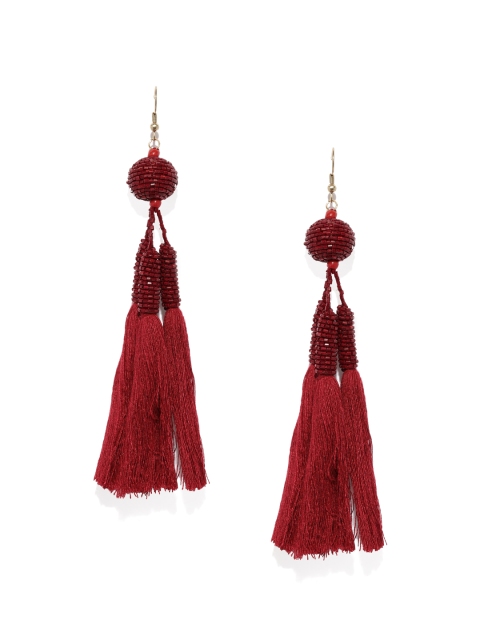 

ToniQ Red Contemporary Drop Earrings