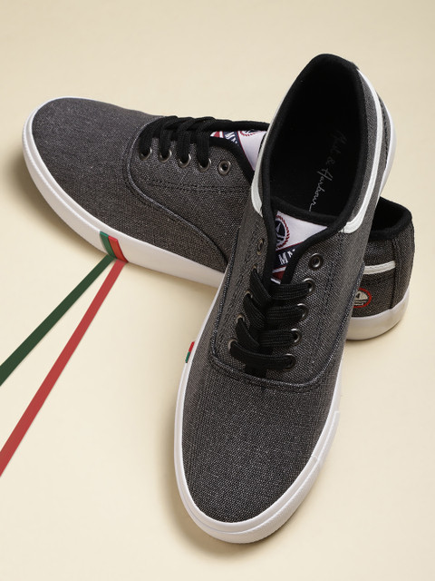 

Mast & Harbour Men Black Slip-On Sneakers