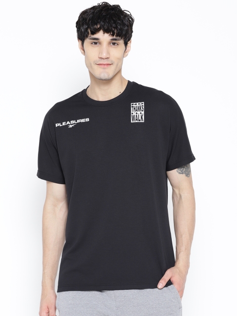

Reebok Classics Unisex Black & White X Pleasures T-shirt with Printed Back