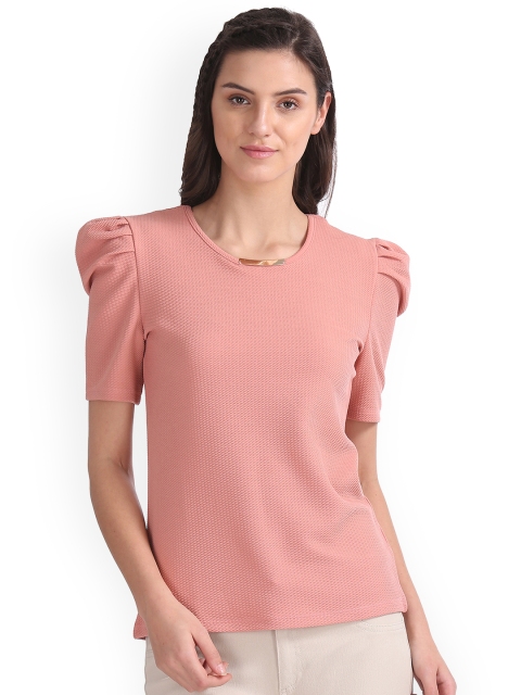 

Elle Women Pink Solid Top
