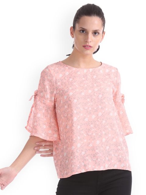 

Elle Women Pink Floral Print Top