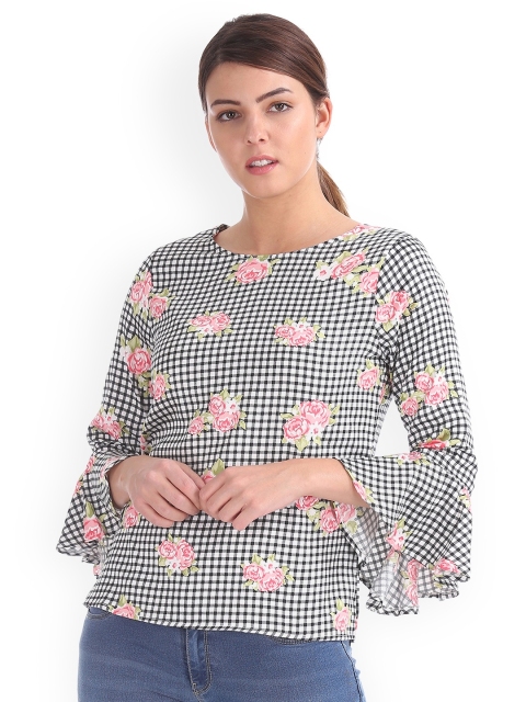 

Elle Women Black Printed Top