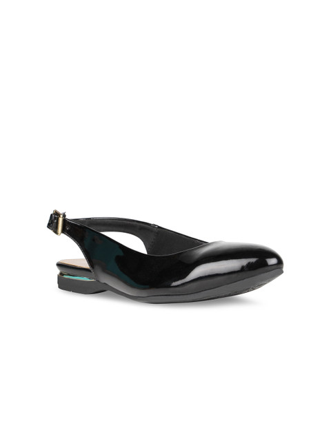 

Rocia Women Black Solid Slingback Flats