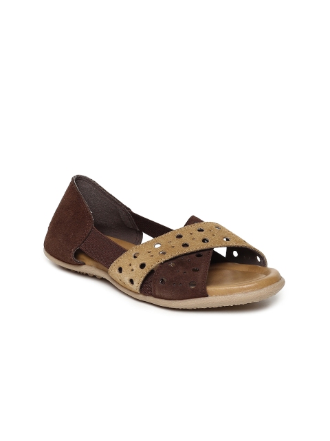 

Rocia Women Brown Solid Ballerinas, Beige